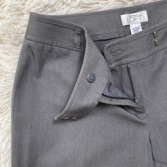 Loft Slim Dress Pants 💗 Gray - Picture 8 of 13